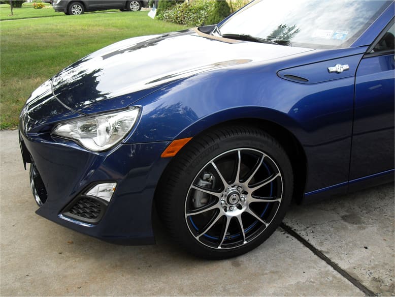 2013 Subaru BRZ with 17x7 Konig Zero-In wheels