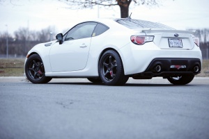 2013 Subaru BRZ with 17x9 Mach V Awesome wheels