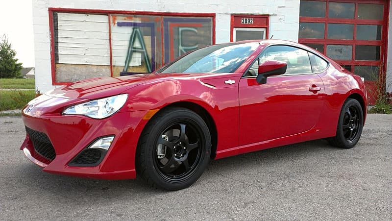 2013 Subaru BRZ with 17x7 Motegi MR221 Traklite wheels