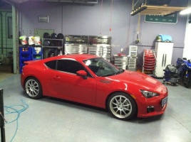 2013 Subaru BRZ with 18x8 Neuspeed RS10 wheels