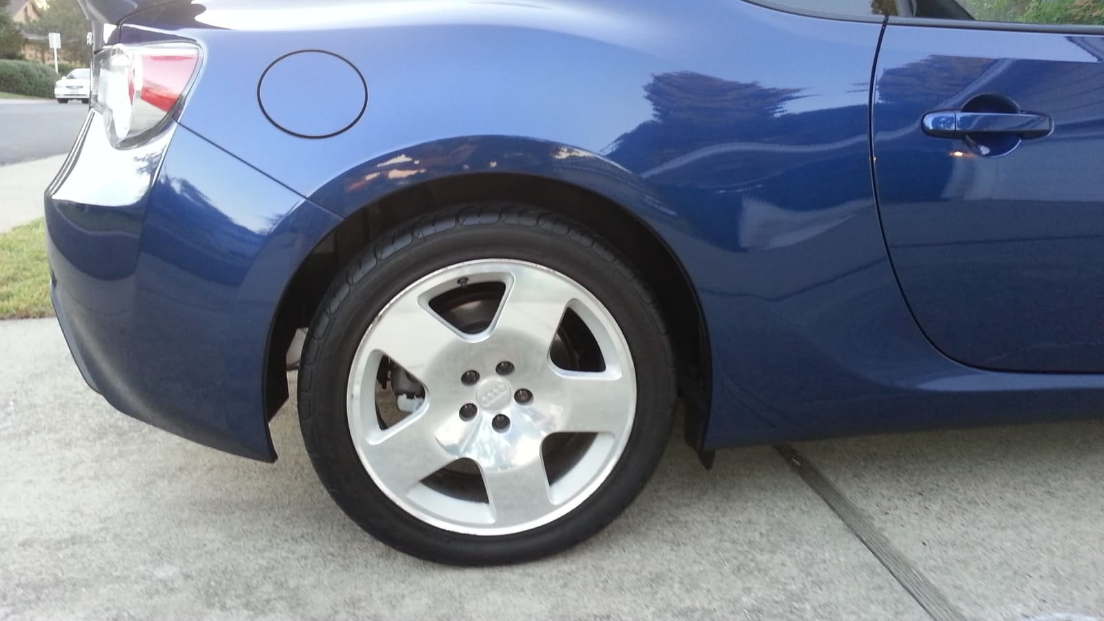 2013 Subaru BRZ with 17x7.5 OEM Audi TT wheels