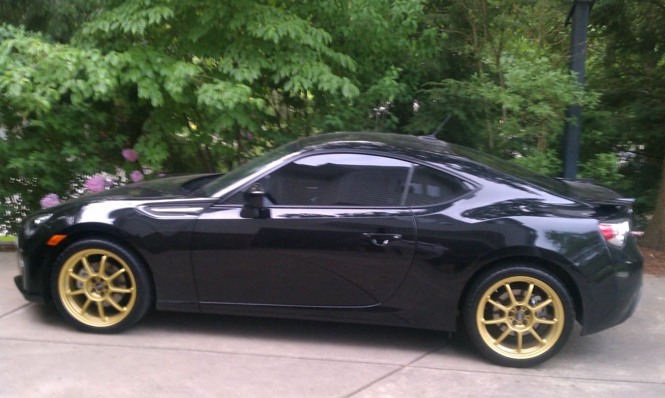 2013 Subaru BRZ with 18x8 OZ Alleggerita HLT wheels