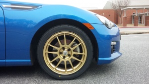 2013 Subaru BRZ with 17x7 OZ Superleggera wheels