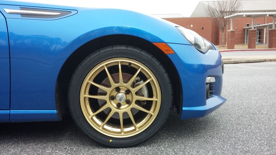 2013 Subaru BRZ with 17x7 OZ Superleggera wheels