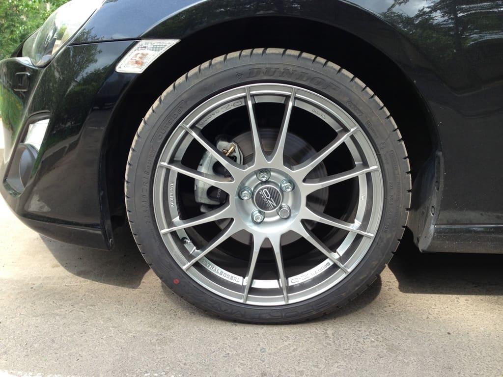 2013 Subaru BRZ with 18x8 OZ Ultraleggera wheels
