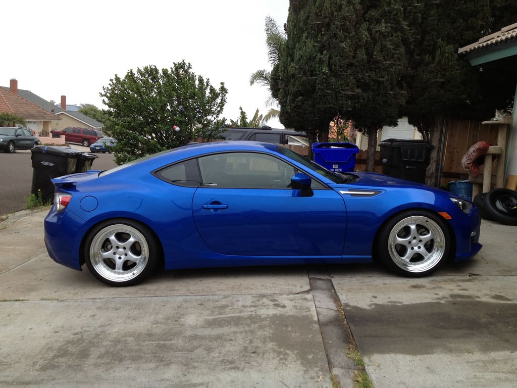 2013 Subaru BRZ with 18x9.5 Privat Kup wheels