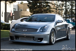 2003 Infiniti G35 with 19x9.5 Rays Engineering Volk Racing SF-Challenge wheels