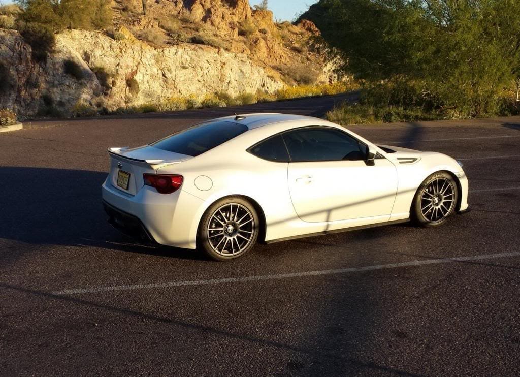 2013 Subaru BRZ with 18x7.5 Prodrive GT1 wheels
