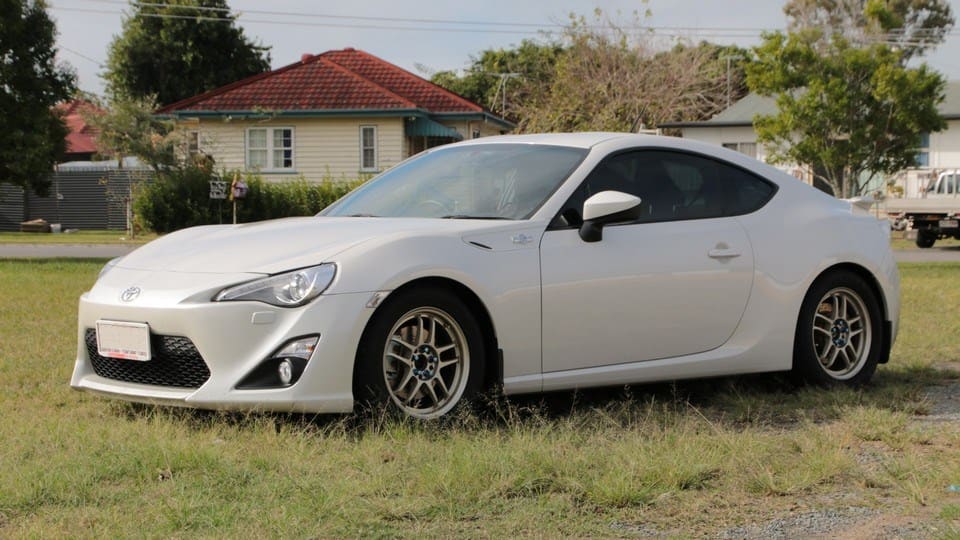 2013 Subaru BRZ with 16x7 Racing Hart CP-035R wheels