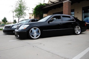 2001 Lexus LS 430 with 20x9 Work Euroline DZ wheels