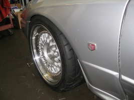 1994 Nissan R31-R34 Skyline GT-R with 17x9 BBS RS wheels