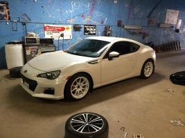 2013 Subaru BRZ with 17x9 Rota Titan wheels