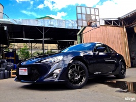 2013 Subaru BRZ with 17x8 Rota Torque wheels