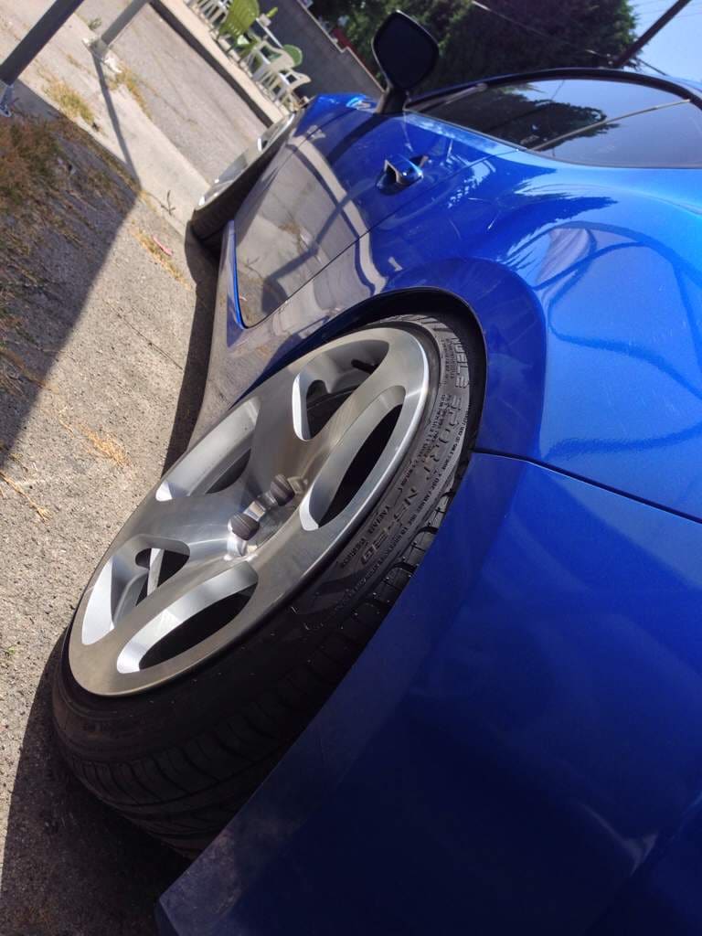 2013 Subaru BRZ with 18x9.5 Rotiform NUE wheels