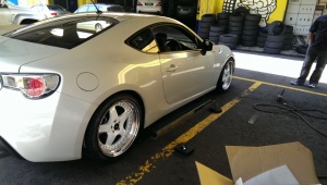 2013 Subaru BRZ with 18x8.5 Simmons FR-18 wheels