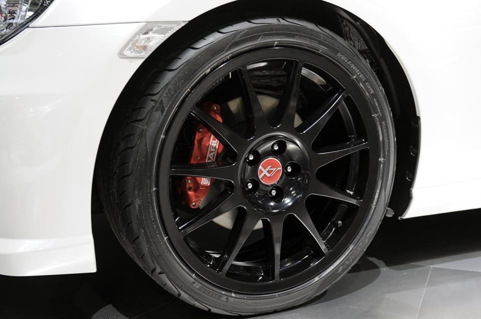 2013 Subaru BRZ with 18x8 Speedline Corse Turini wheels