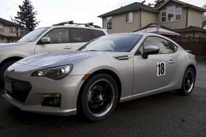 2013 Subaru BRZ with 17x7 Speedy Lite wheels