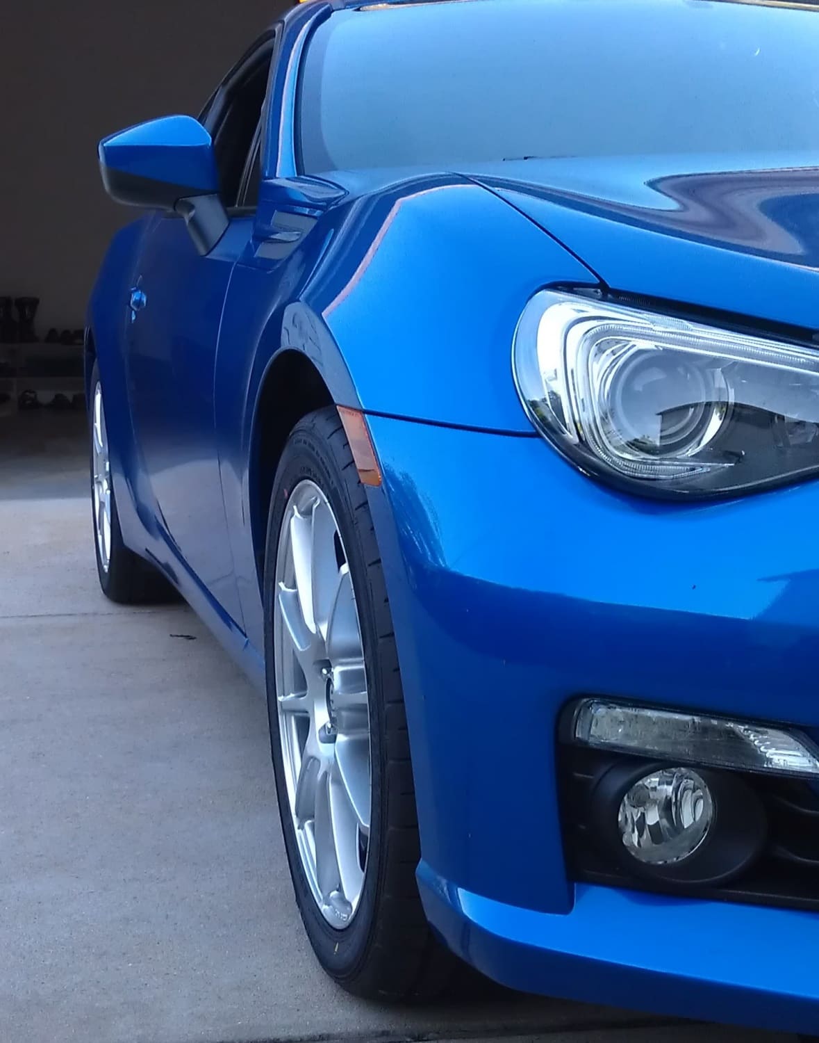 2013 Subaru BRZ with 17x7.5 Sparco Assetto Gara wheels