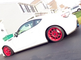 2013 Subaru BRZ with 17x7.5 Sparco Assetto Gara wheels