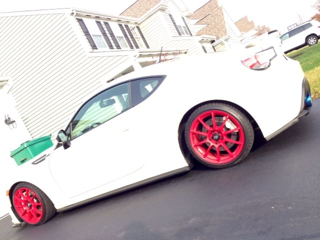 2013 Subaru BRZ with 17x7.5 Sparco Assetto Gara wheels
