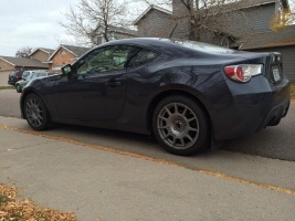 2013 Subaru BRZ with 17x7.5 Sparco Terra wheels