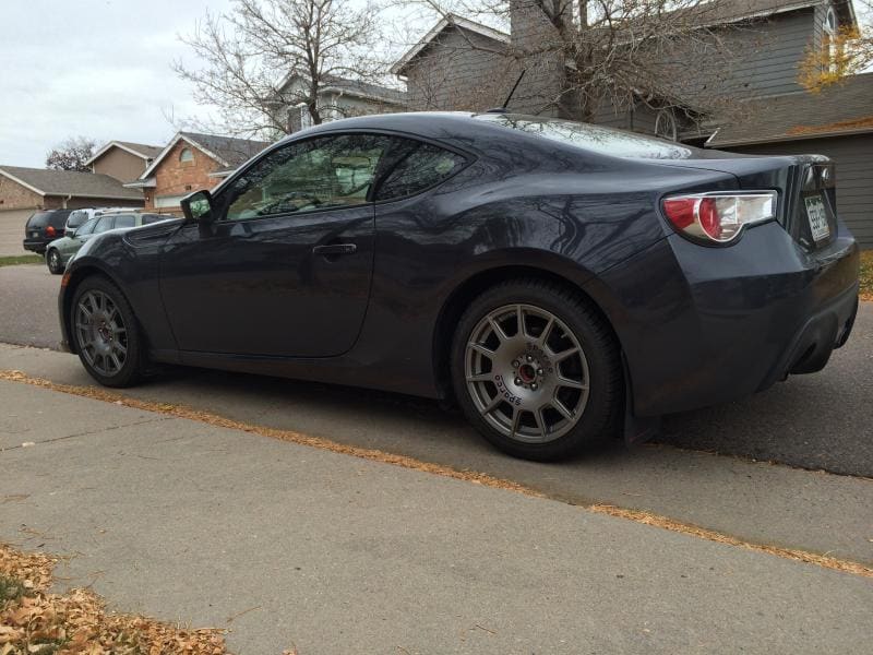 2013 Subaru BRZ with 17x7.5 Sparco Terra wheels