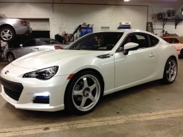 2013 Subaru BRZ with 19x8 SSR GT2 wheels