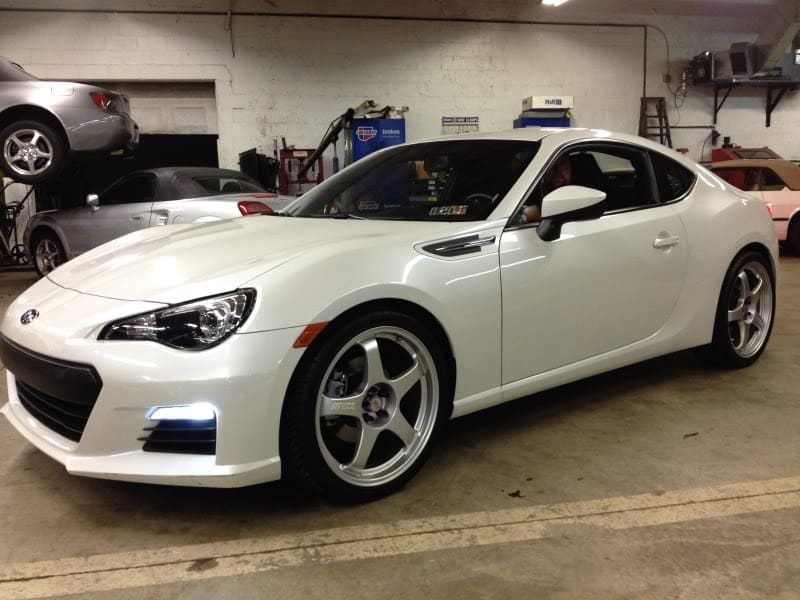 2013 Subaru BRZ with 19x8 SSR GT2 wheels