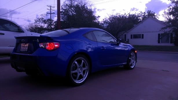 2013 Subaru BRZ with 19x8 SSR Type-C H wheels