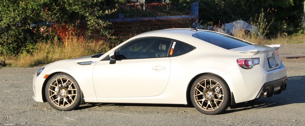 2013 Subaru BRZ with 18x8 TSW Nurburgring wheels