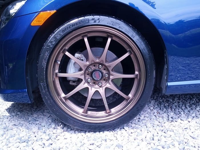 2013 Subaru BRZ with 18x8.5 Volk Racing CE28N wheels