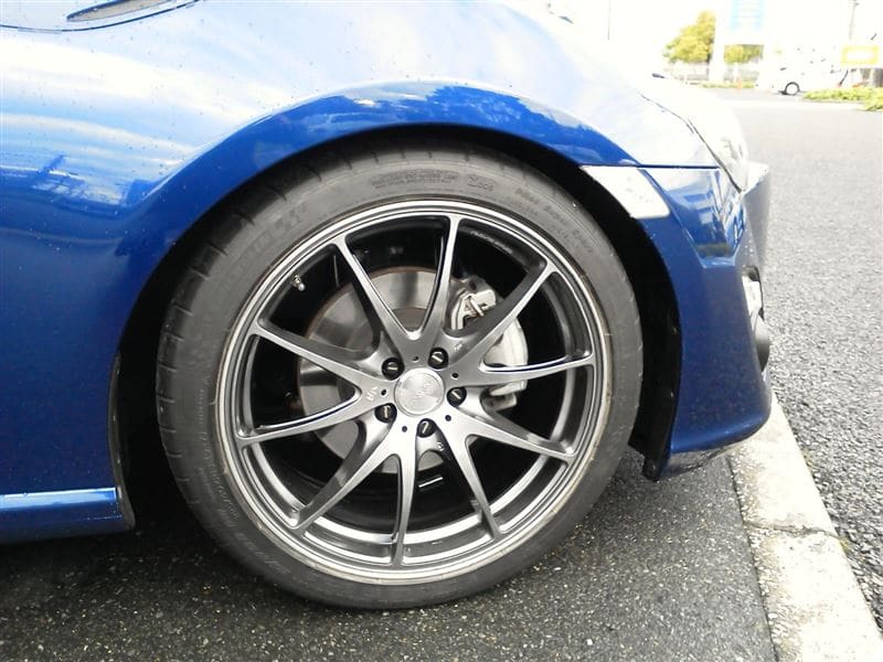 2013 Subaru BRZ with 18x8 Volk Racing G25 wheels