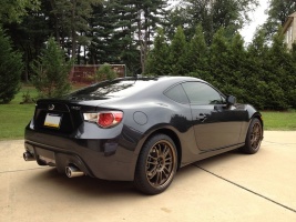 2013 Subaru BRZ with 18x8.5 Volk Racing RE30 wheels