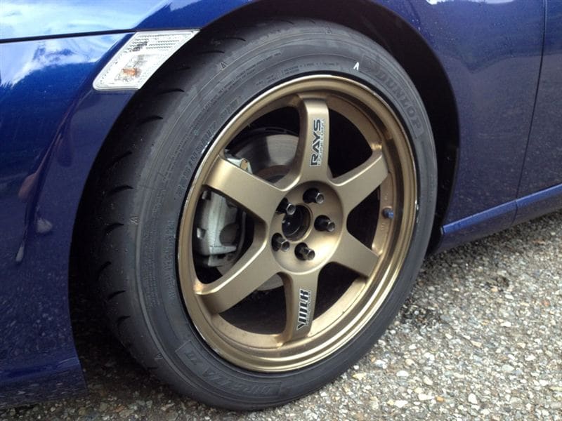 2013 Subaru BRZ with 17x8 Volk Racing TE37 wheels