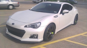 2013 Subaru BRZ with 18x8.5 Volk Racing TE37 wheels