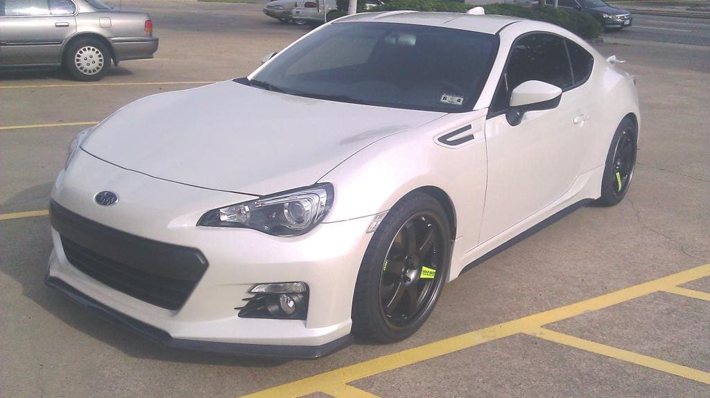2013 Subaru BRZ with 18x8.5 Volk Racing TE37 wheels