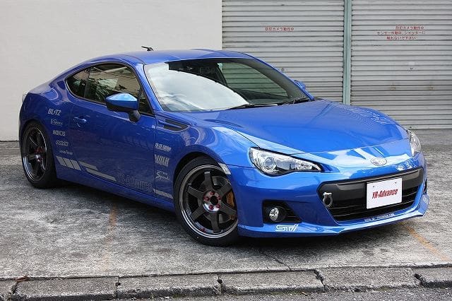 2013 Subaru BRZ with 18x8.5 Volk Racing TE37 wheels