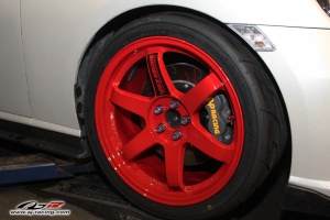 2013 Subaru BRZ with 18x9.5 Volk Racing TE37SL wheels
