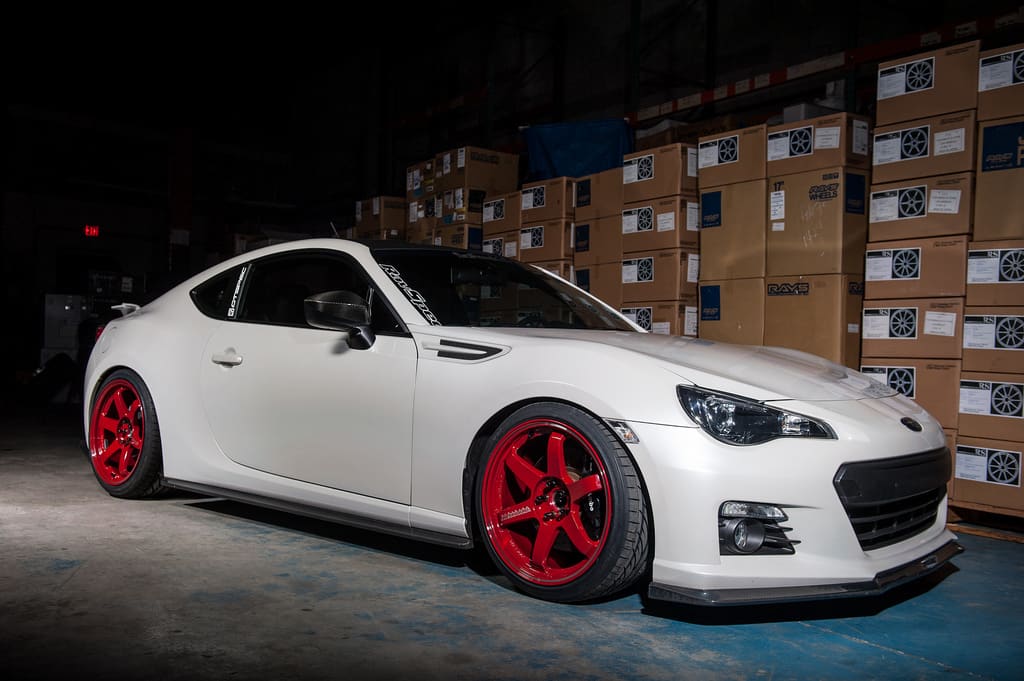 2013 Subaru BRZ with 18x10 Volk Racing TE37 wheels