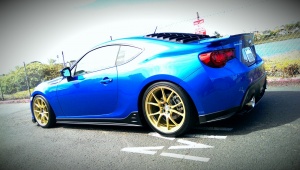 2013 Subaru BRZ with 18x9.5 Volk Racing ZE40 wheels