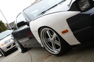1992 Nissan S13 with 17x9 hot wheels sixty eight wheels