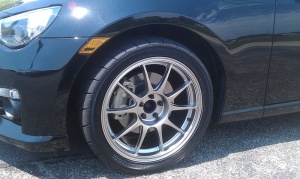 2013 Subaru BRZ with 17x8 WedsSport TC105N wheels