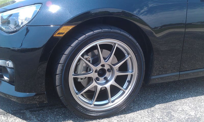 2013 Subaru BRZ with 17x8 WedsSport TC105N wheels