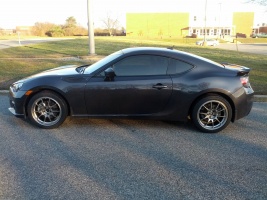 2013 Subaru BRZ with 17x8 WedsSport TC105N wheels