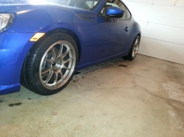 2013 Subaru BRZ with WedsSport TC105N wheels