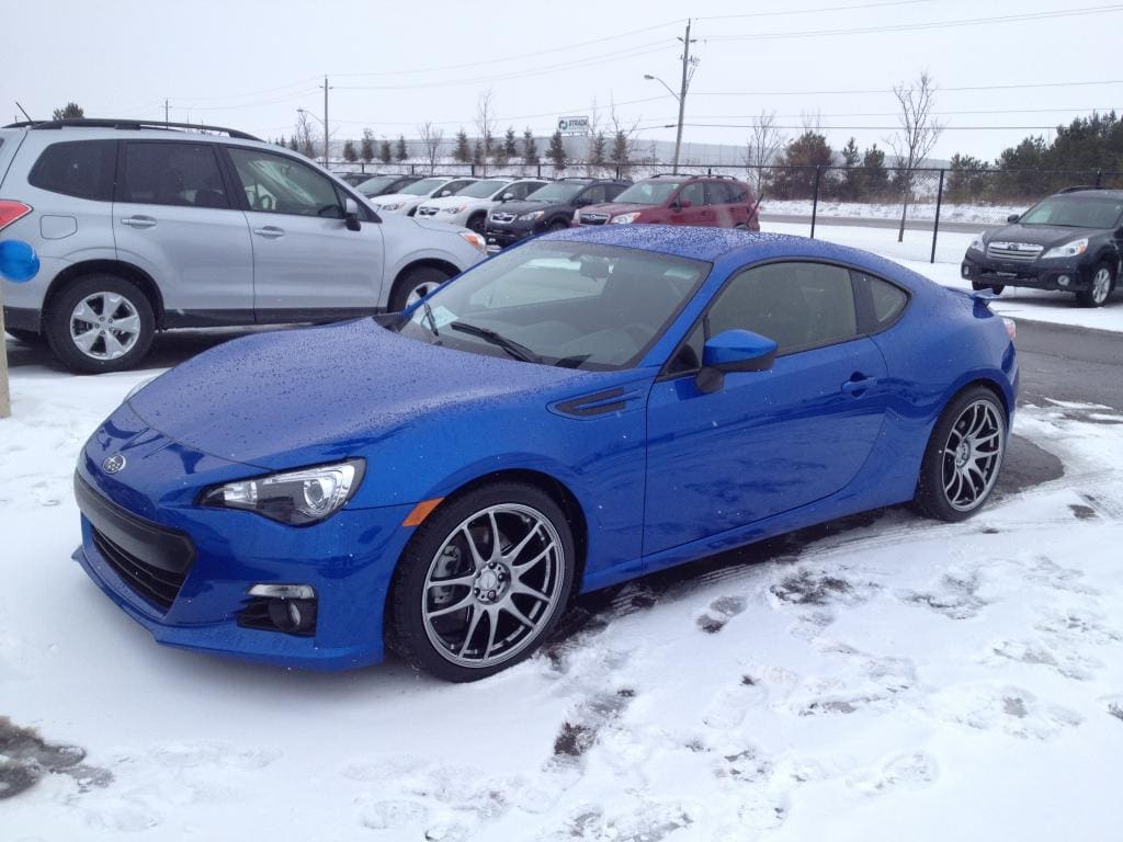 2013 Subaru BRZ with 18x8.5 Work Emotion CR Ultimate "Kiwami" wheels