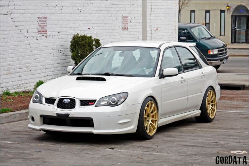 2007 Subaru Impreza WRX with 18x9 Rota G-force wheels