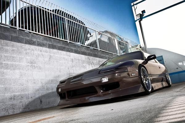 1991 Nissan S13 with 17x9 Work Euroline N2 wheels