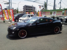2013 Subaru BRZ with 18x8 Work Schwert SC2 wheels