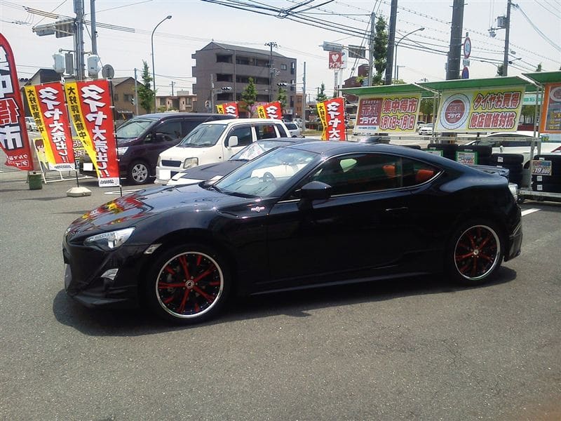 2013 Subaru BRZ with 18x8 Work Schwert SC2 wheels